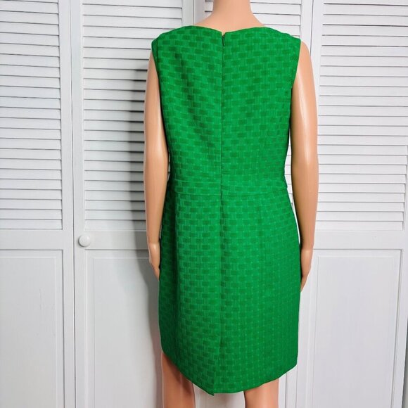 New TAKBOTS Green Textured Sleeveless Sheath Dress Size 12P - Picture 8 of 8